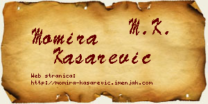 Momira Kašarević vizit kartica